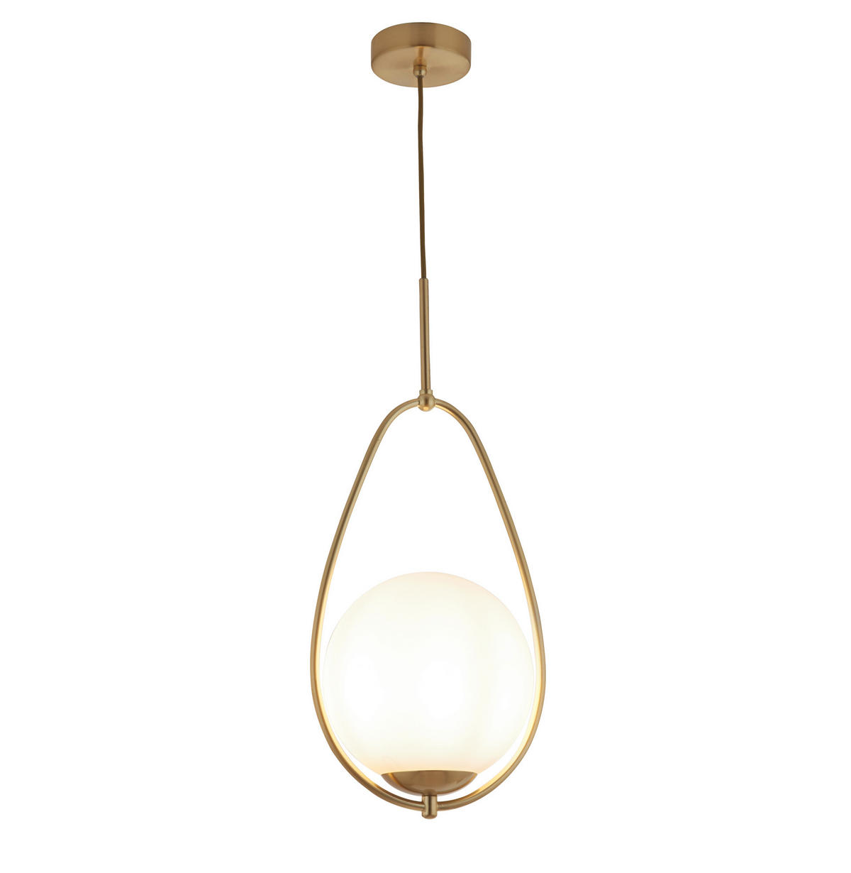 HÄNGLAMPA Avalon 23/19/150 cm  - guldfärgad, Klassisk, metall/glas (23/19/150cm)