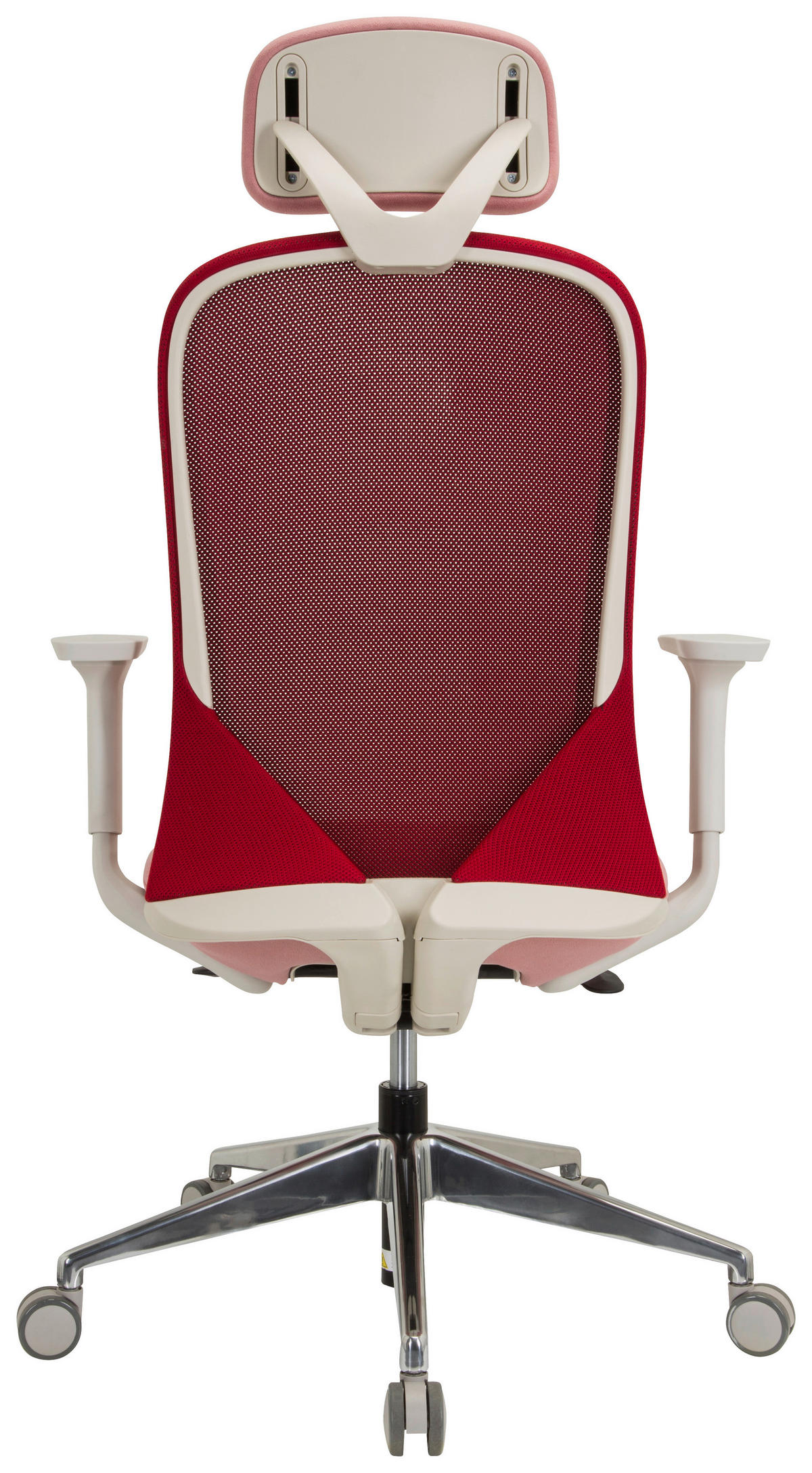 OTOČNÁ ŽIDLE, síťovina, plochá tkanina, růžová, bílá - bílá/růžová, Moderní, kov/textil (68/130/60cm) - MID.YOU