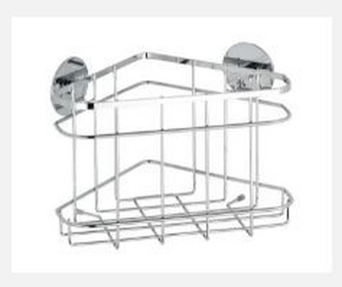 COȘULEȚ PENTRU DUȘ 22,5/17,5/15,5 cm  - Basics, metal (22,5/17,5/15,5cm) - Wenko