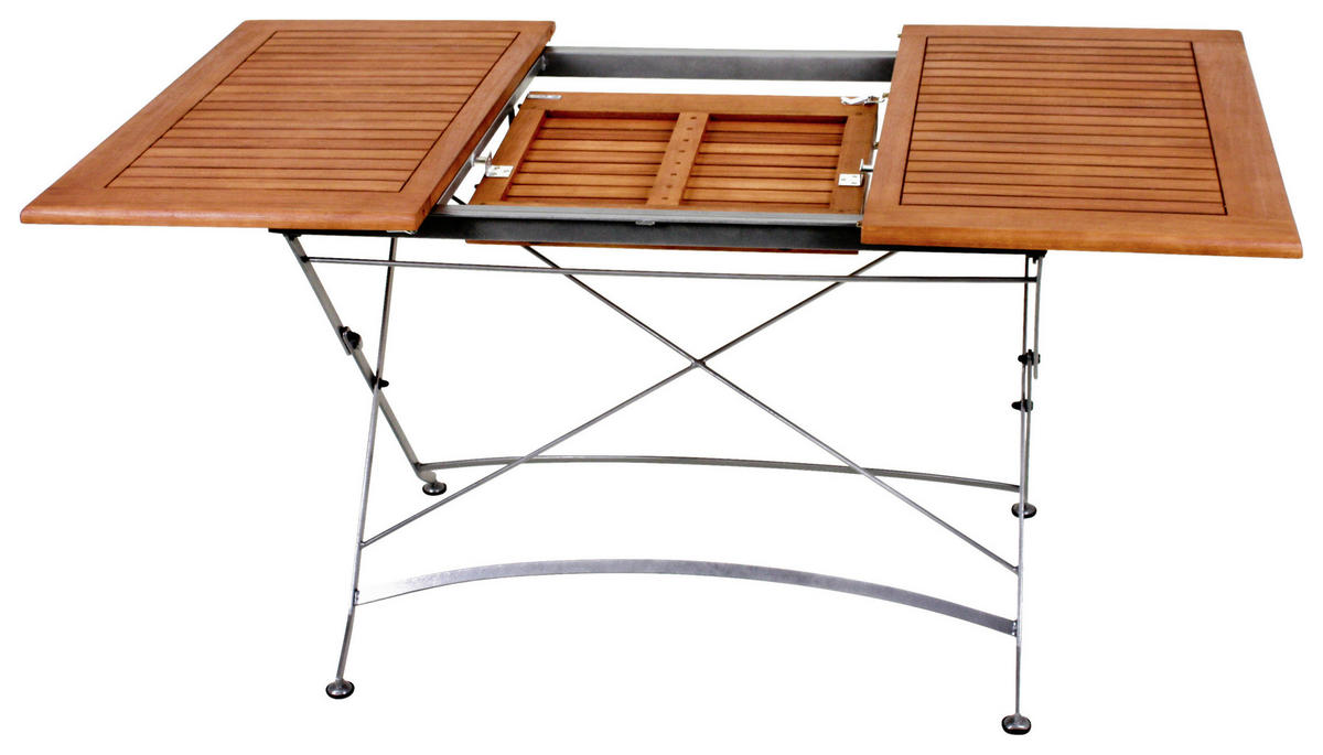 GARTENTISCH 100/90/74 cm Holz, Metall rechteckig  - Schwarz/Braun, MODERN, Holz/Metall (100/90/74cm) - Gardenson