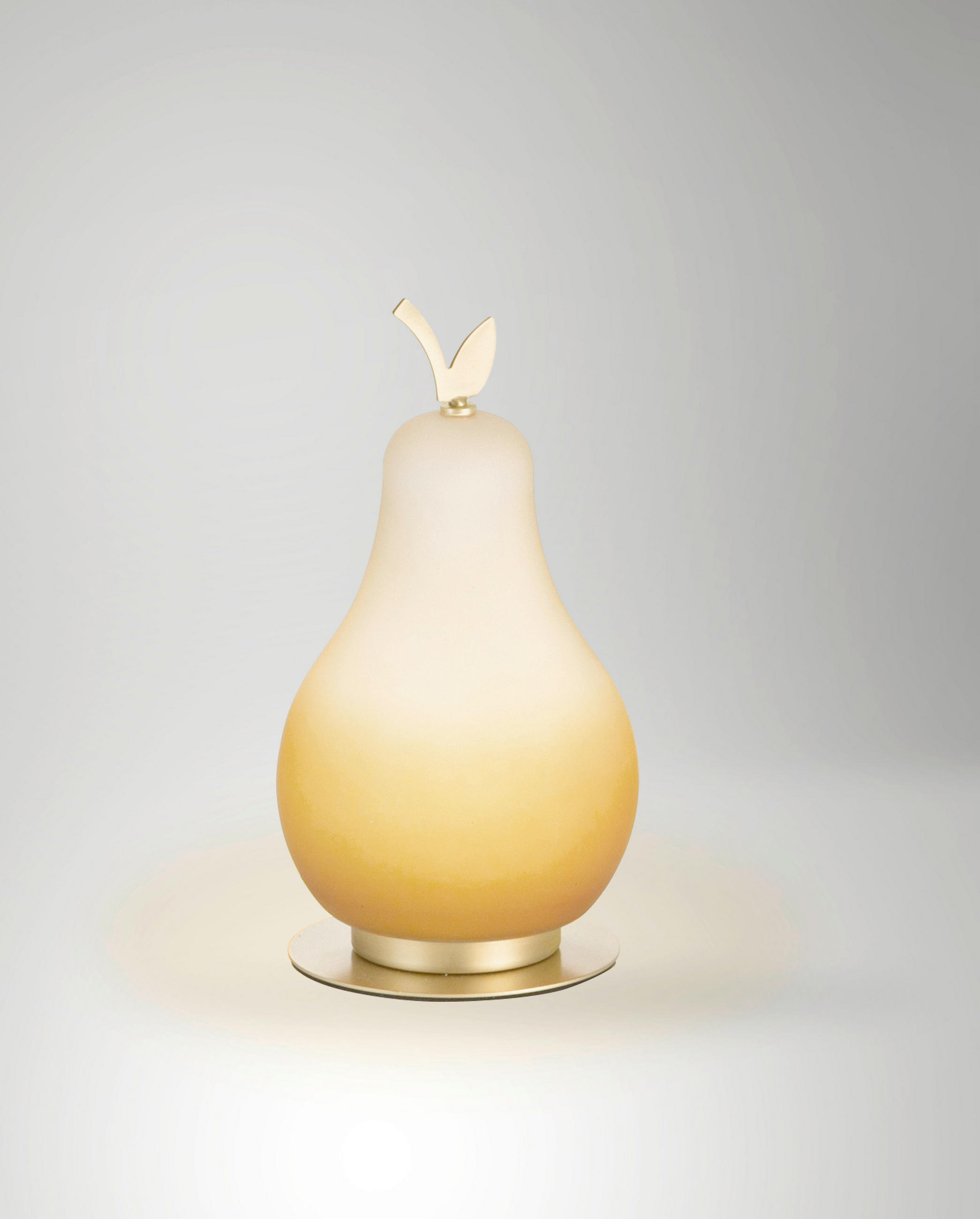 LED-TISCHLEUCHTE 12/23 cm   - Messingfarben/Orange, Design, Glas/Metall (12/23cm) - Fabas Luce