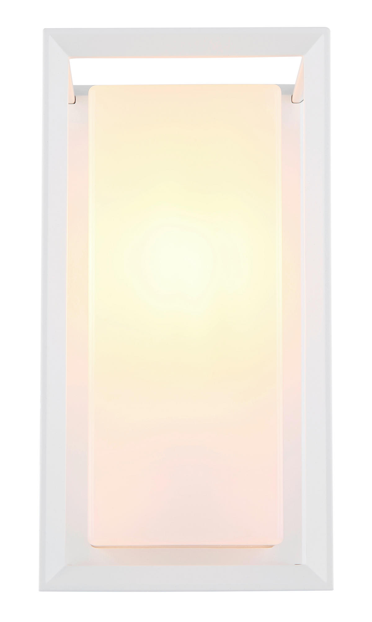 AUßENLEUCHTE 13/12,2/24,8 cm   - Weiß, KONVENTIONELL, Kunststoff/Metall (13/12,2/24,8cm) - Globo