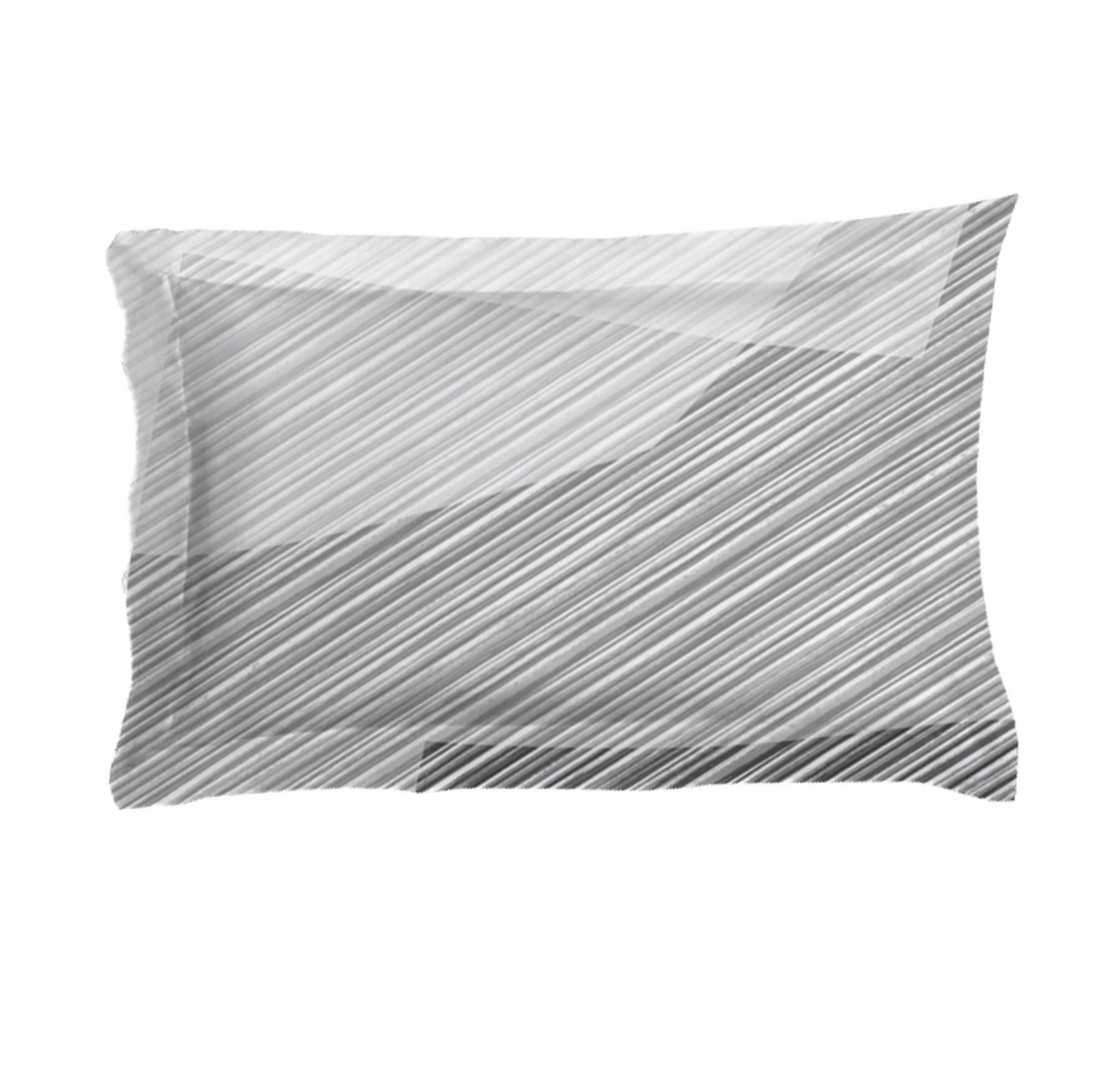 JASTUČNICA ZA PROŠIVENI JASTUK 60/80 cm    MORANA  - siva/bela, Konvencionalno, tekstil (60/80cm) - Esposa