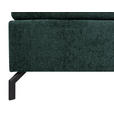 BOXSPRINGBETT 140/200 cm  in Dunkelgrün  - Dunkelgrün/Schwarz, Design, Textil/Metall (140/200cm) - Esposa