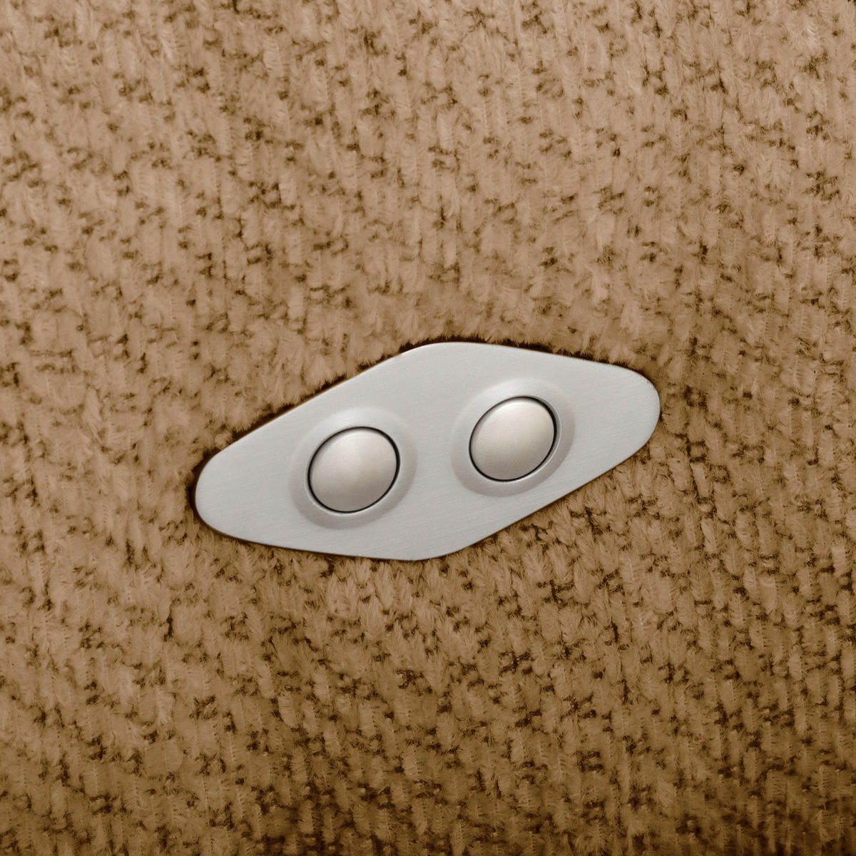 ECKSOFA  Webstoff Rostfarben  - Rostfarben/Schwarz, Design, Kunststoff/Textil (274/177cm) - Livetastic