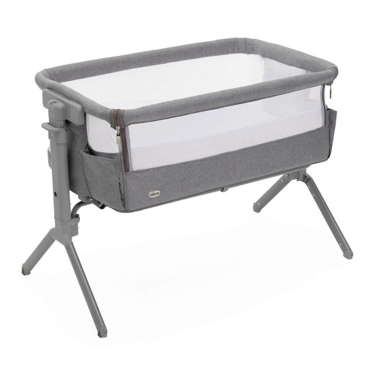 BEISTELLBETT Next2Me Armonia  - Grau, Basics, Textil/Metall (99/69/83/55,5cm) - Chicco