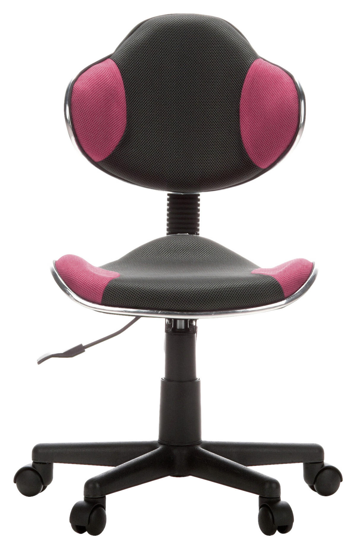 MLADINSKI VRTLJIVI STOL umetna masa siva, pink  - pink/siva, Basics, umetna masa (45/86-101/42cm) - MID.YOU