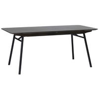 ESSTISCH Schwarz, Dunkelbraun rechteckig  ausziehbar  - Dunkelbraun/Schwarz, Trend, Holzwerkstoff/Metall (180-230/90/75cm) - Carryhome