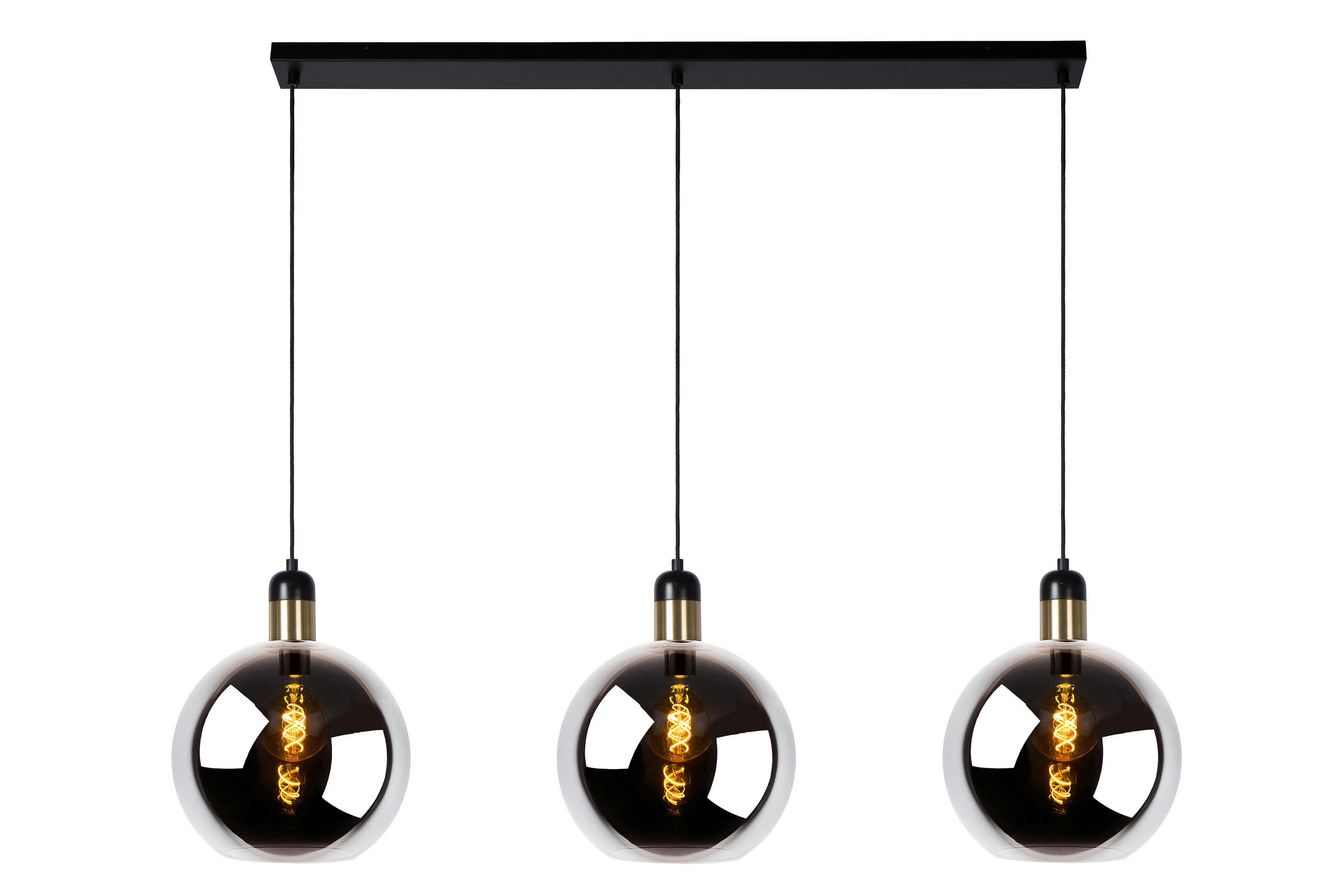 HÄNGELEUCHTE 125/28/165 cm  - Hellgrau, Design, Glas (125/28/165cm) - Lucide