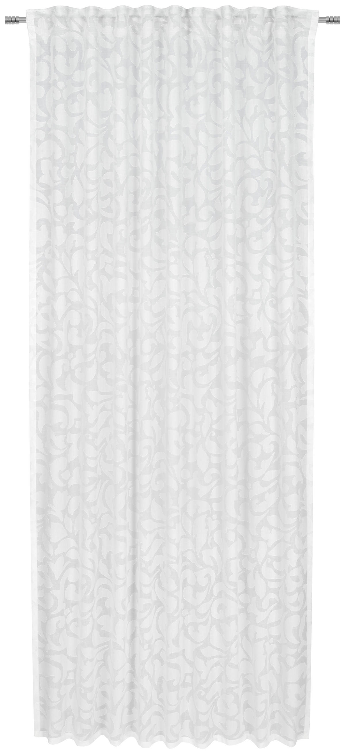 FERTIGVORHANG transparent  - Weiss, Trend, Textil (140/245cm) - Esposa