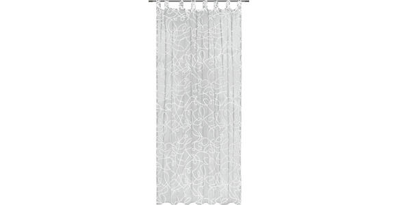 SCHLAUFENVORHANG transparent - Weiß, KONVENTIONELL, Textil (140/245cm) - Boxxx