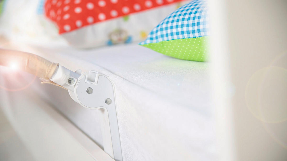 BETTSCHUTZGITTER 150/40 cm  - Beige, Basics, Textil/Metall (150/40cm) - Roba