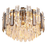 TAKLAMPA ORGINA 39/25,5 cm  - klar/kromfärg, Klassisk, metall/glas (39/25,5cm) - Globo