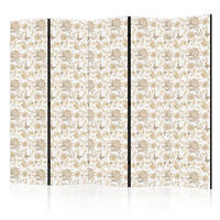 PARAVENT - Hellbraun/Beige, Basics, Textil (225/172/3cm) - artgeist