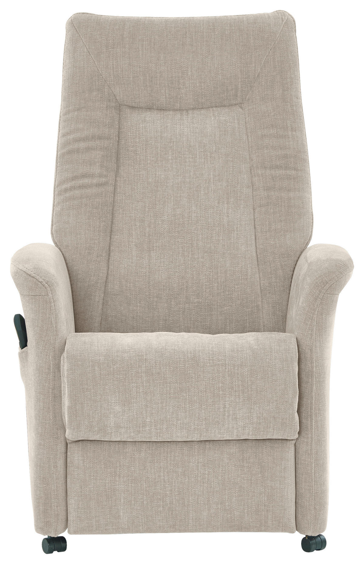 FERNSEHSESSEL  mit Relaxfunktion, Aufstehhilfe, Rücken echt Chenille Naturfarben  - Naturfarben/Grau, KONVENTIONELL, Kunststoff/Textil (78/115/90cm) - Hukla
