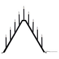 ADVENTSKERZENHALTER  - Schwarz, Basics, Kunststoff/Metall (64/64/7cm) - P & B