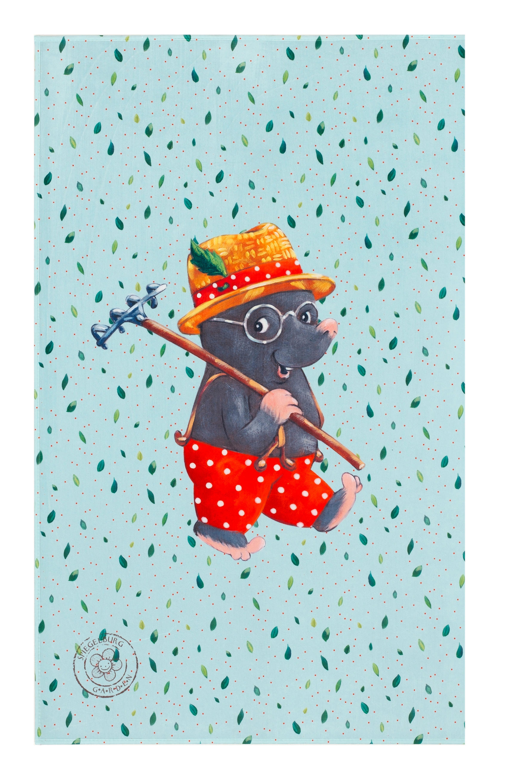 Kinderteppich Maulwurf Grün/ Rot Garden 100x160 cm