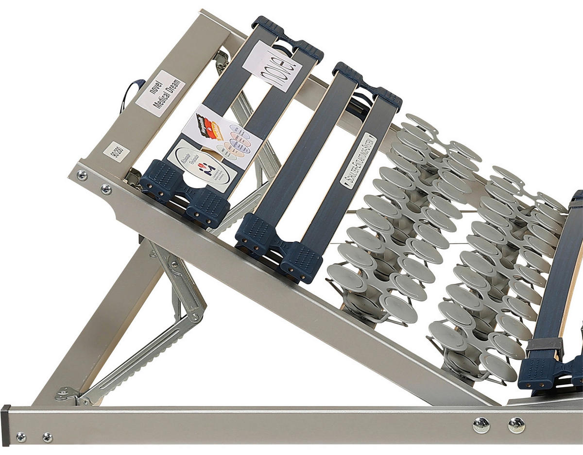 LATTENROST 140/200 cm  - Blau/Wengefarben, Basics, Holz/Kunststoff (140/200cm) - Novel