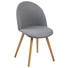 STUHL Hellgrau - Eichefarben/Hellgrau, Design, Holz/Textil (49/83,5/54,5cm) - Carryhome STUHL Hellgrau - Eichefarben/Hellgrau, Design, Holz/Textil (49/83,5/54,5cm) - Carryhome