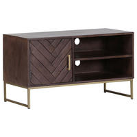 TV-ELEMENT  in 90/50/42 cm  - Goldfarben/Braun, Trend, Holz/Metall (90/50/42cm) - Livetastic