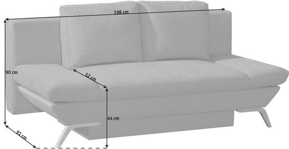 SCHLAFSOFA Anthrazit - Anthrazit/Buchefarben, KONVENTIONELL, Holz/Textil (198/90/91cm) - Novel