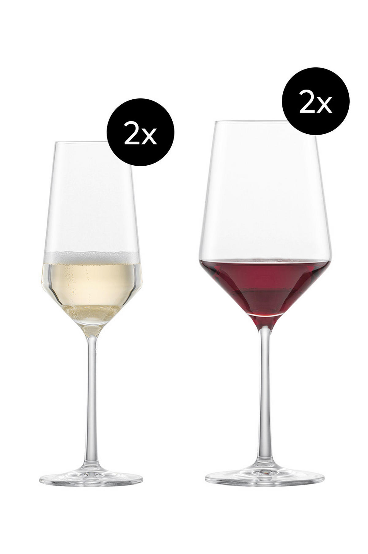 GLÄSERSET Pure  4-teilig  - Transparent, Basics, Glas - Schott Zwiesel