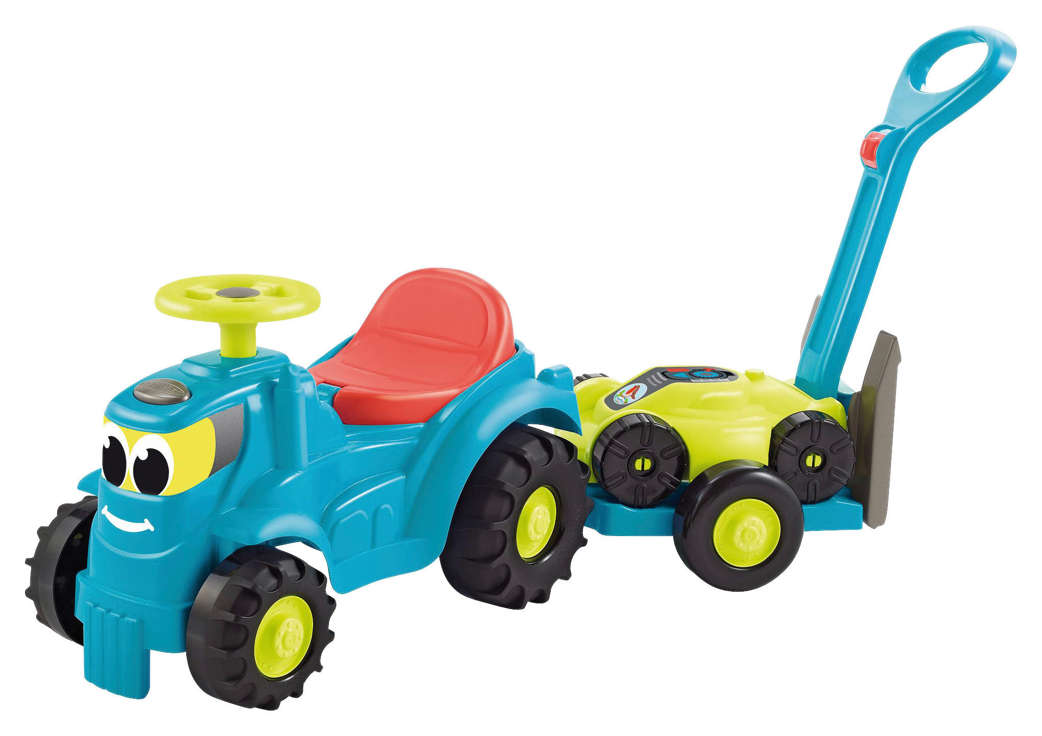 Thumbnail - Kindertraktor, Blau, Mehrfarbig, Kunststoff, 3-teilig, 25.5x38.5x58 cm, Outdoor Spielzeug, Kinderfahrzeuge