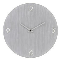 WANDUHR  Hellgrau  - Hellgrau, Design, Holzwerkstoff (40/40/4cm)