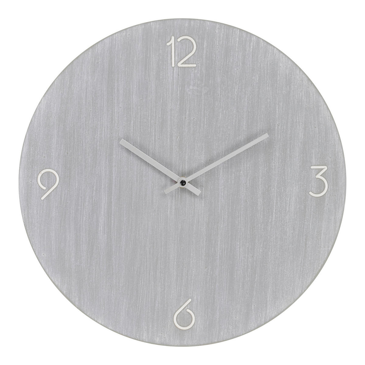 WANDUHR  Hellgrau  - Hellgrau, Design, Holzwerkstoff (40/40/4cm)