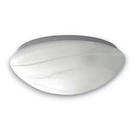 DECKENLEUCHTE Nurglas-Leuchten 35/13 cm   - Weiß, KONVENTIONELL, Glas (35/13cm) - Niermann