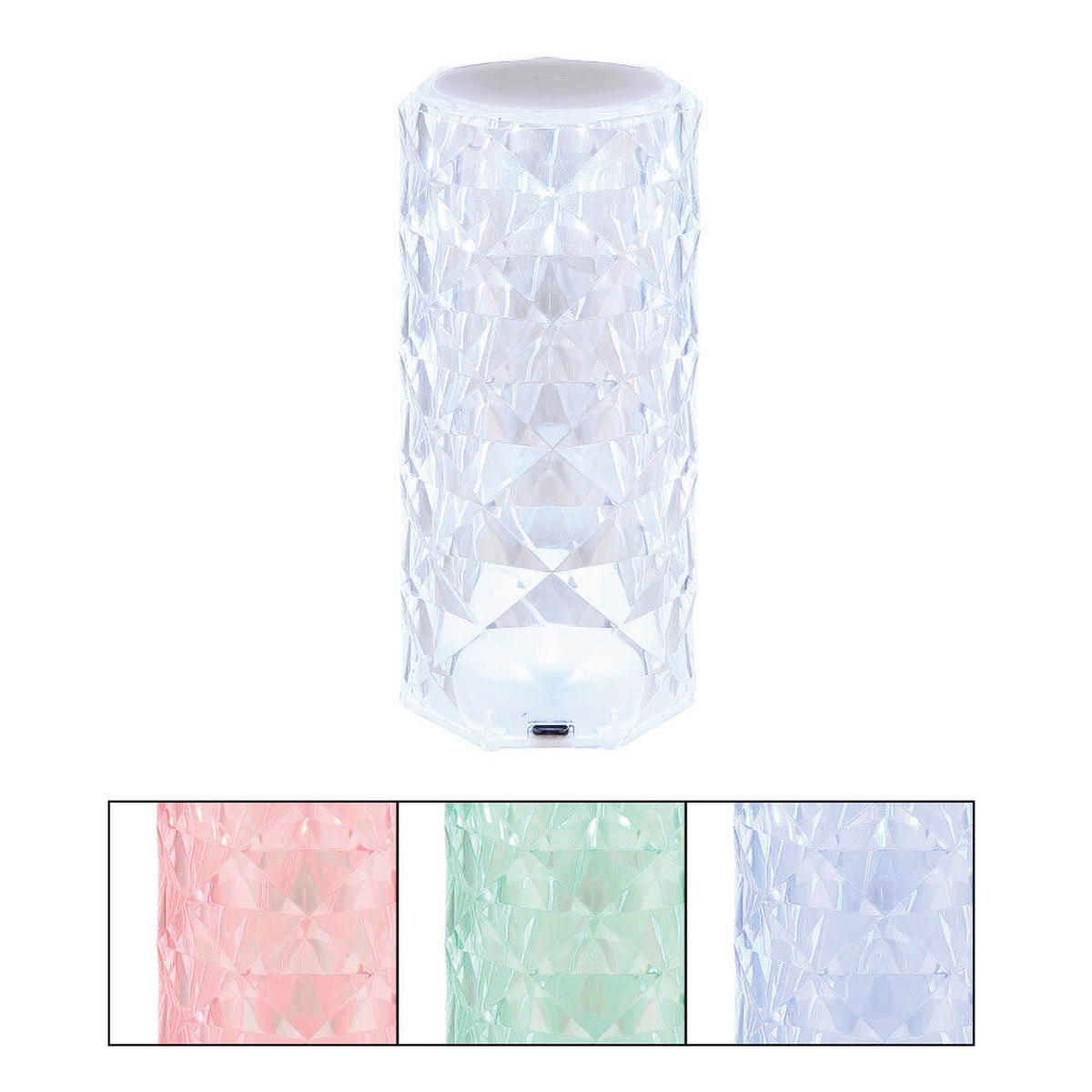 LED-BORDSLAMPA 7,3/15,8 cm   - klar/vit, Basics, metall/plast (7,3/15,8cm)