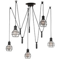 HÄNGELEUCHTE 90/90 cm   - Schwarz, LIFESTYLE, Metall (90/90cm)