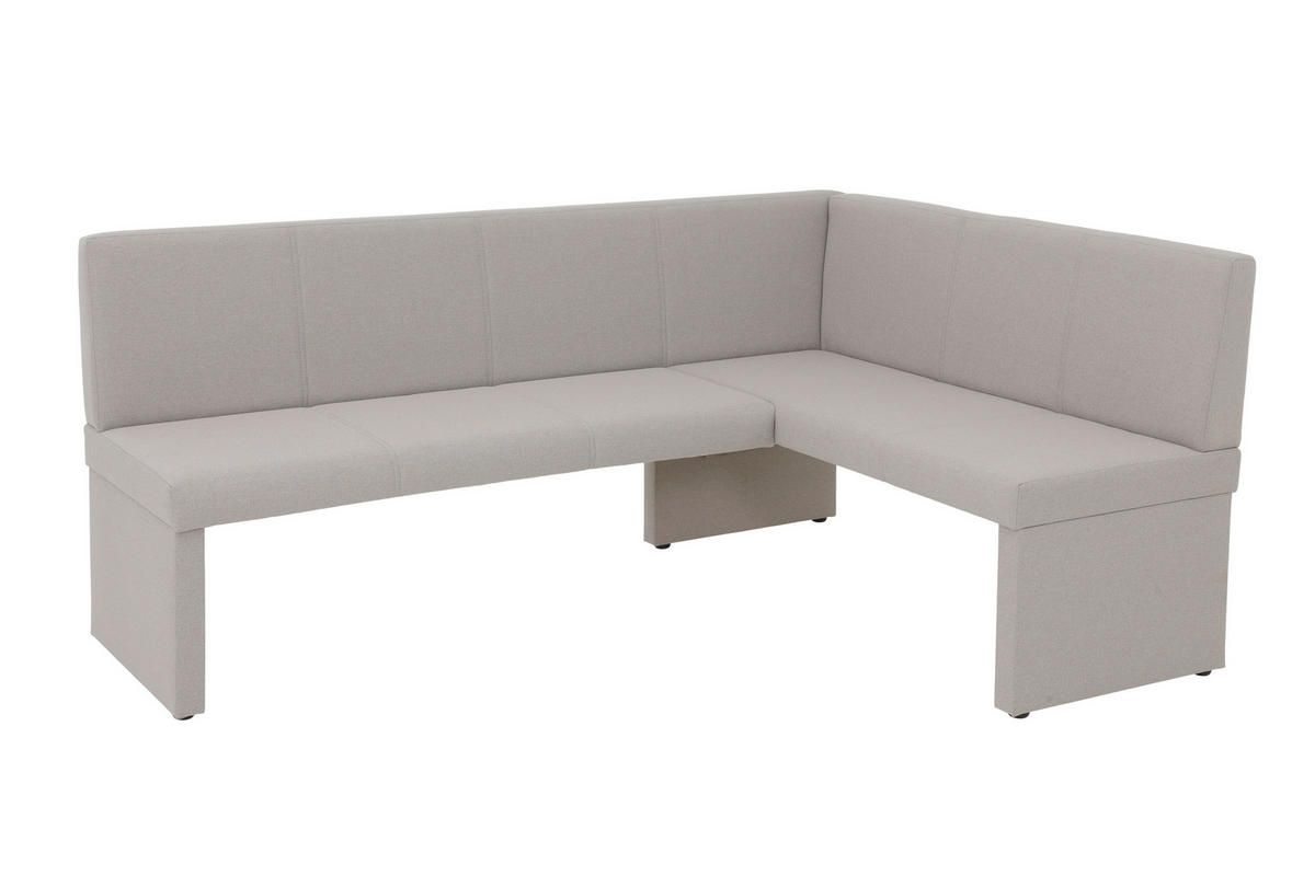 ECKBANK 200/92 cm Webstoff Schlammfarben Schichtholz   - Schlammfarben, MODERN, Holz/Textil (200/92cm) - MID.YOU