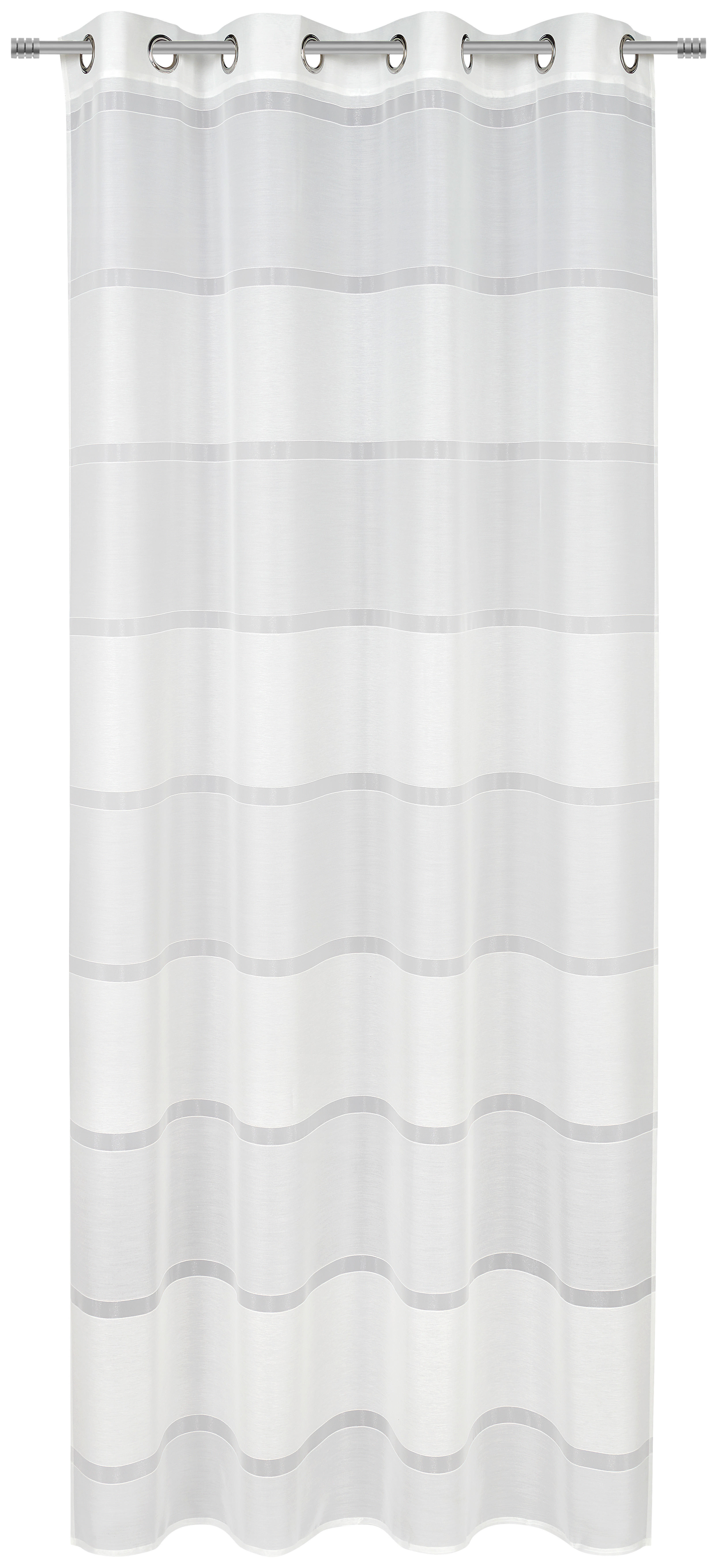 RINGLIS FÜGGÖNY Részben áttetsző  - Fehér, Design, Textil (140/245cm) - Esposa