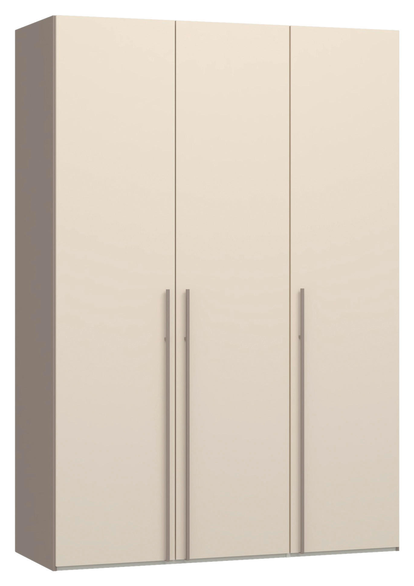 DREHTÜRENSCHRANK 152/220/59 cm,  in Kaschmir, Hellbraun, 3-türig  - Hellbraun/Kaschmir, Design, Holzwerkstoff/Metall (152/220/59cm) - Jutzler