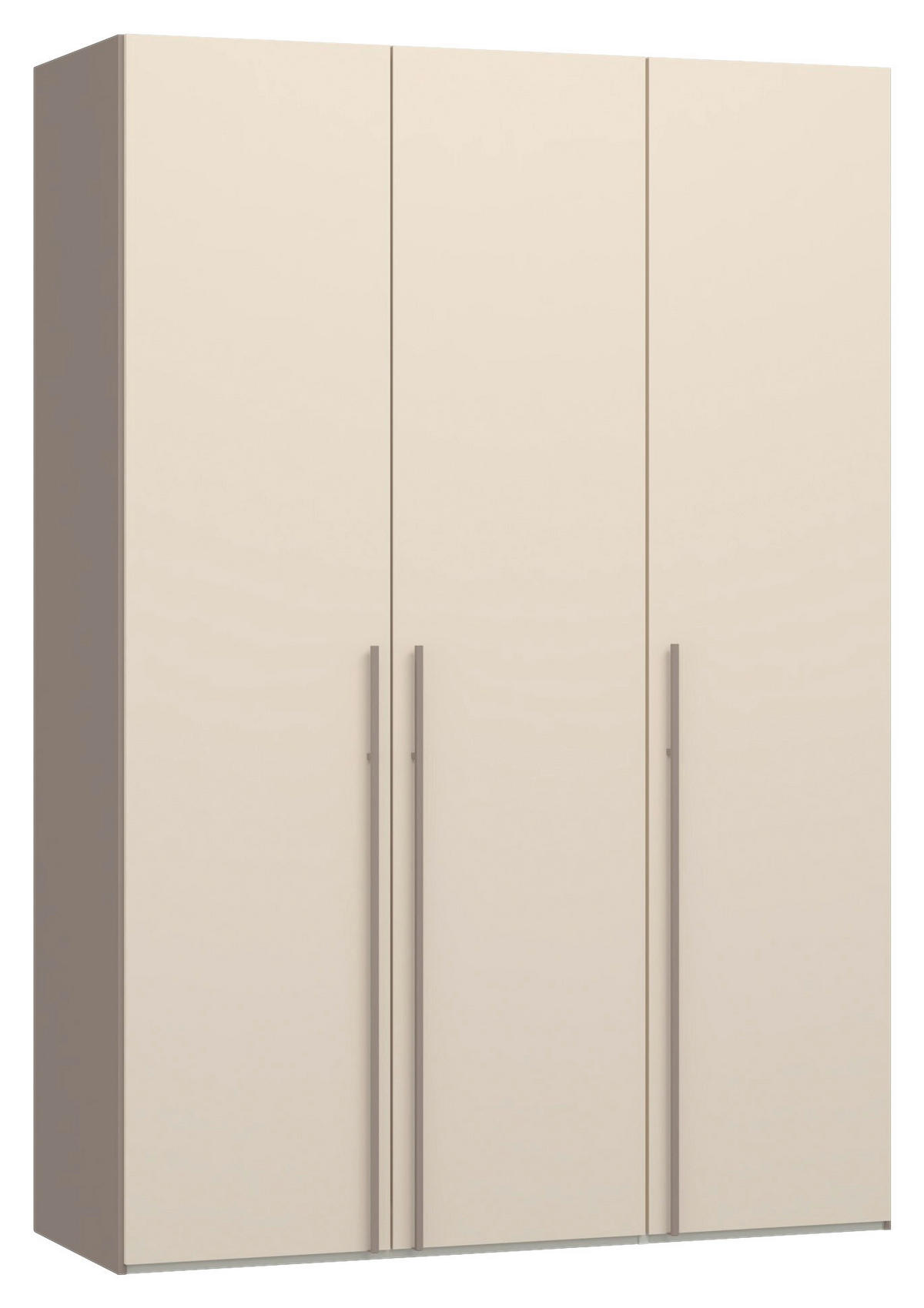 DREHTÜRENSCHRANK 152/220/59 cm,  in Kaschmir, Hellbraun, 3-türig  - Hellbraun/Kaschmir, Design, Holzwerkstoff/Metall (152/220/59cm) - Jutzler