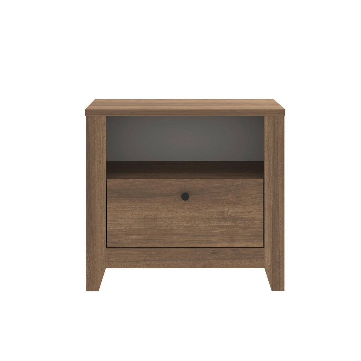 NATTDUKSBORD i valnötsfärgad  - vit/valnötsfärgad, Design, trämaterial (55/35/50cm) - Livetastic