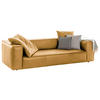 3-SITZER-SOFA around the block in Echtleder Gelb  - Gelb, MODERN, Leder/Kunststoff (260/66/104cm) - W.Schillig