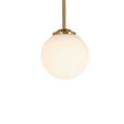 HÄNGELEUCHTE 25,5/25,5/41 cm - Goldfarben/Weiß, Trend, Glas/Metall (25,5/25,5/41cm) - Novel