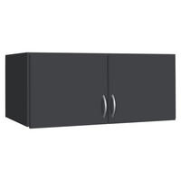 AUFSATZSCHRANK 91/39/54 cm   - Silberfarben/Grau, Design, Holzwerkstoff/Kunststoff (91/39/54cm) - Boxxx