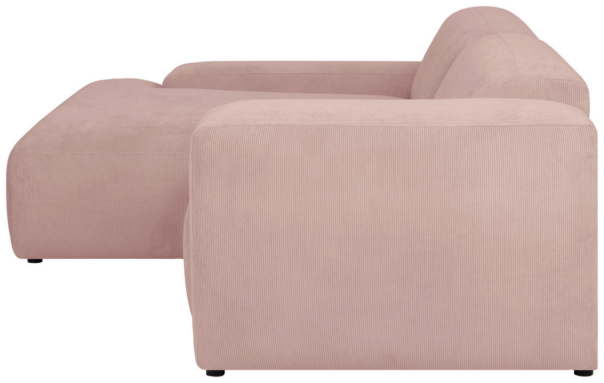 HÖRNSOFFA i manchester rosa  - svart/rosa, Design, textil/plast (170/252cm) - MID.YOU