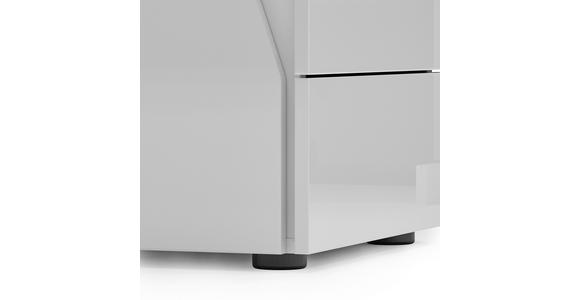 NACHTSCHRANK 48,3/59,5/44,3 cm - Schwarz/Weiß, Design, Holzwerkstoff/Kunststoff (48,3/59,5/44,3cm) - Novel