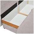 SCHLAFSOFA mit Liegefunktion, Rücken echt Chenille Beige - Beige/Schwarz, KONVENTIONELL, Holz/Textil (212/97/105cm) - Carryhome
