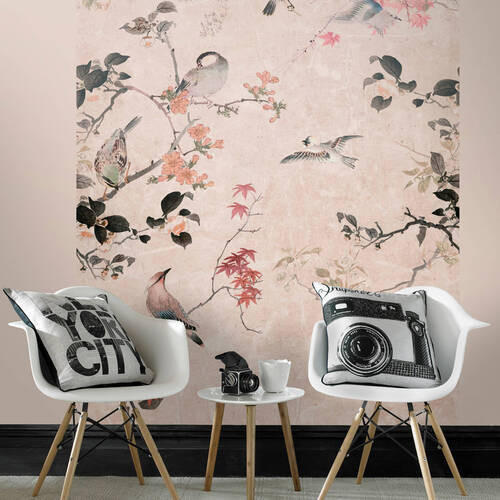 FOTOTAPETE  - Multicolor/Rosa, Trend, Papier/Kunststoff (200/280cm)