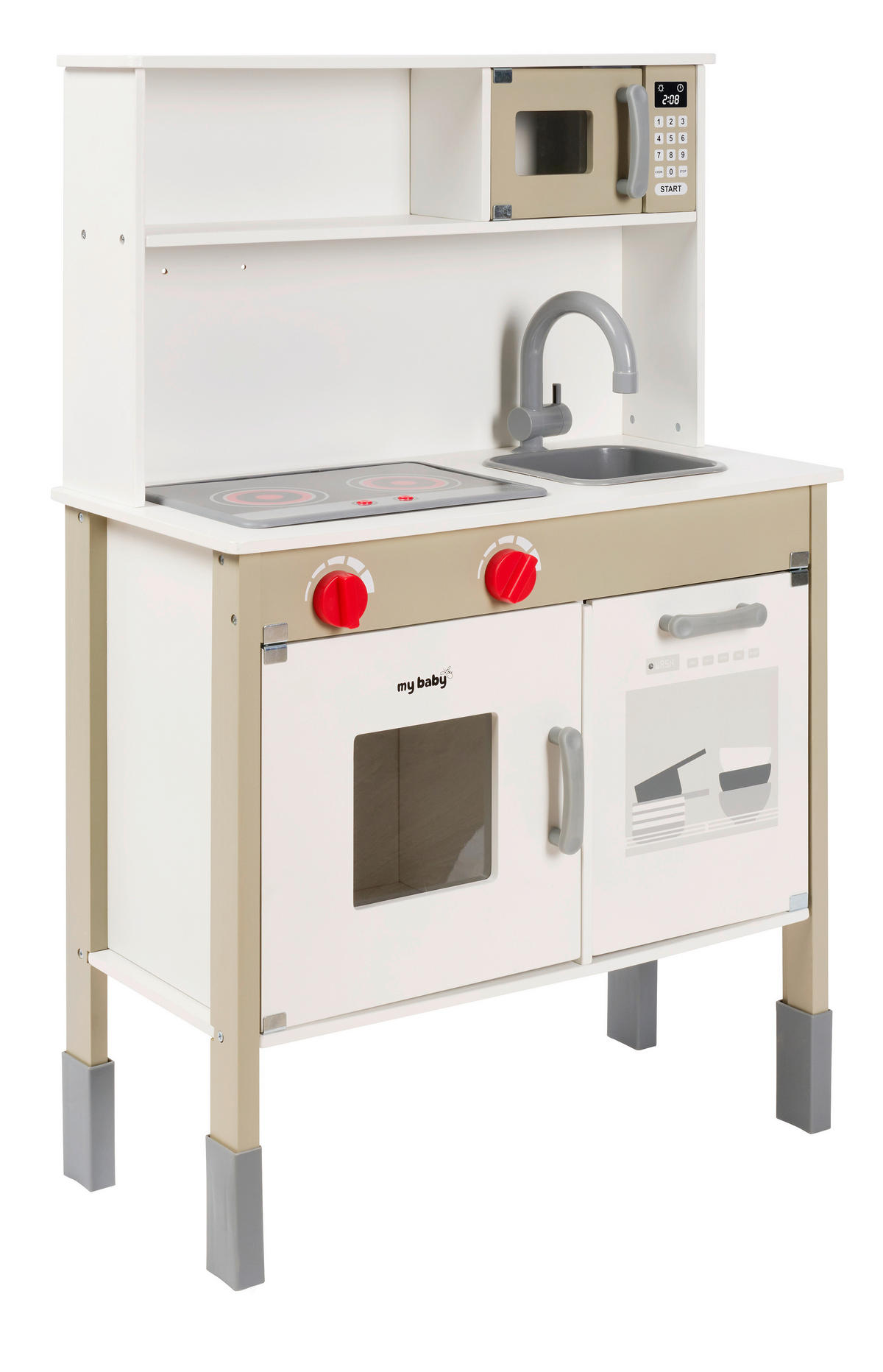 KINDERKÜCHE - Schwarz/Weiß, Basics, Holz/Holzwerkstoff (60/90/30cm) - My Baby Lou