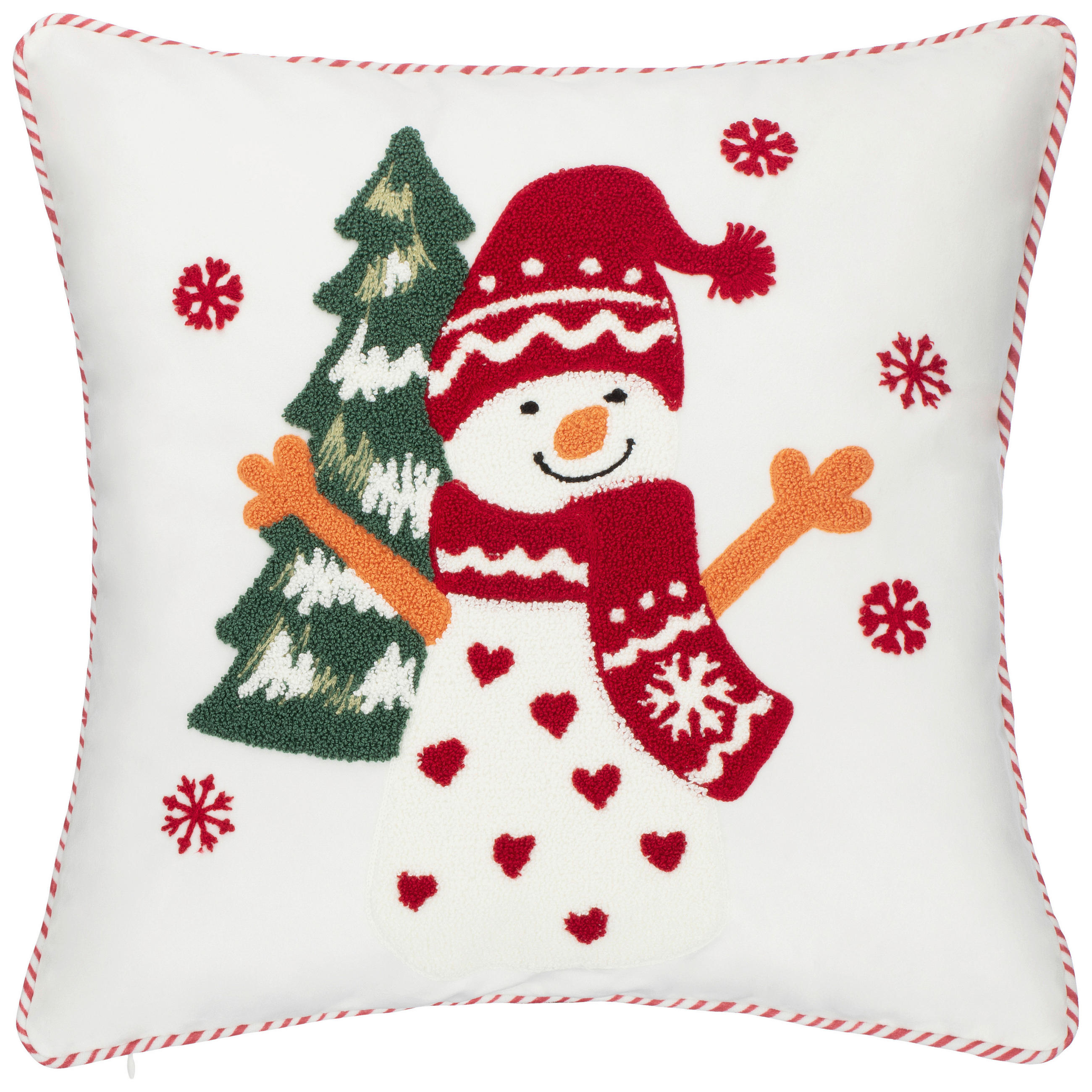 POTAH NA POLŠTÁŘ  45/45 cm - červená, textil (45/45cm) - X-Mas