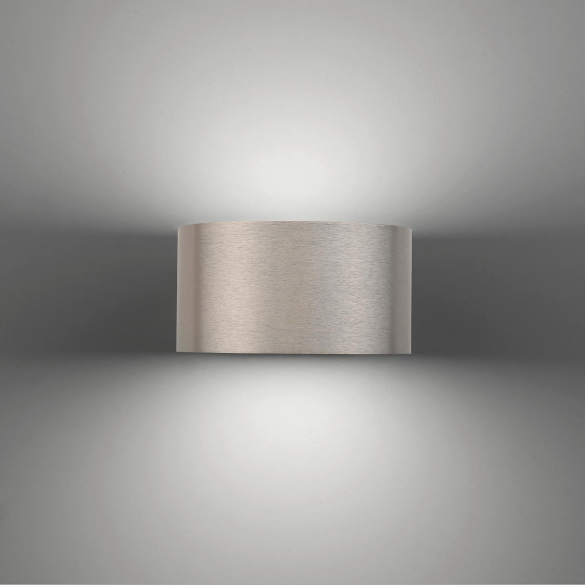 LED-WANDLEUCHTE Pure Clipse 18,5/15/8 cm   - Alufarben, Design, Kunststoff/Metall (18,5/15/8cm) - Neuhaus PURE