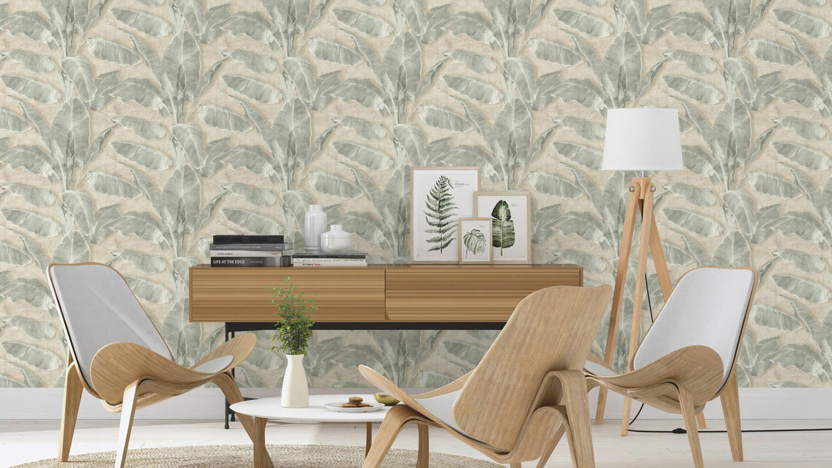 TAPETE - Grün, Natur, Textil (600/53cm) - Tesa