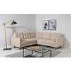 ECKSOFA Noret Beige  - Beige/Buchefarben, Design, Holz/Textil (242/242cm) - MID.YOU