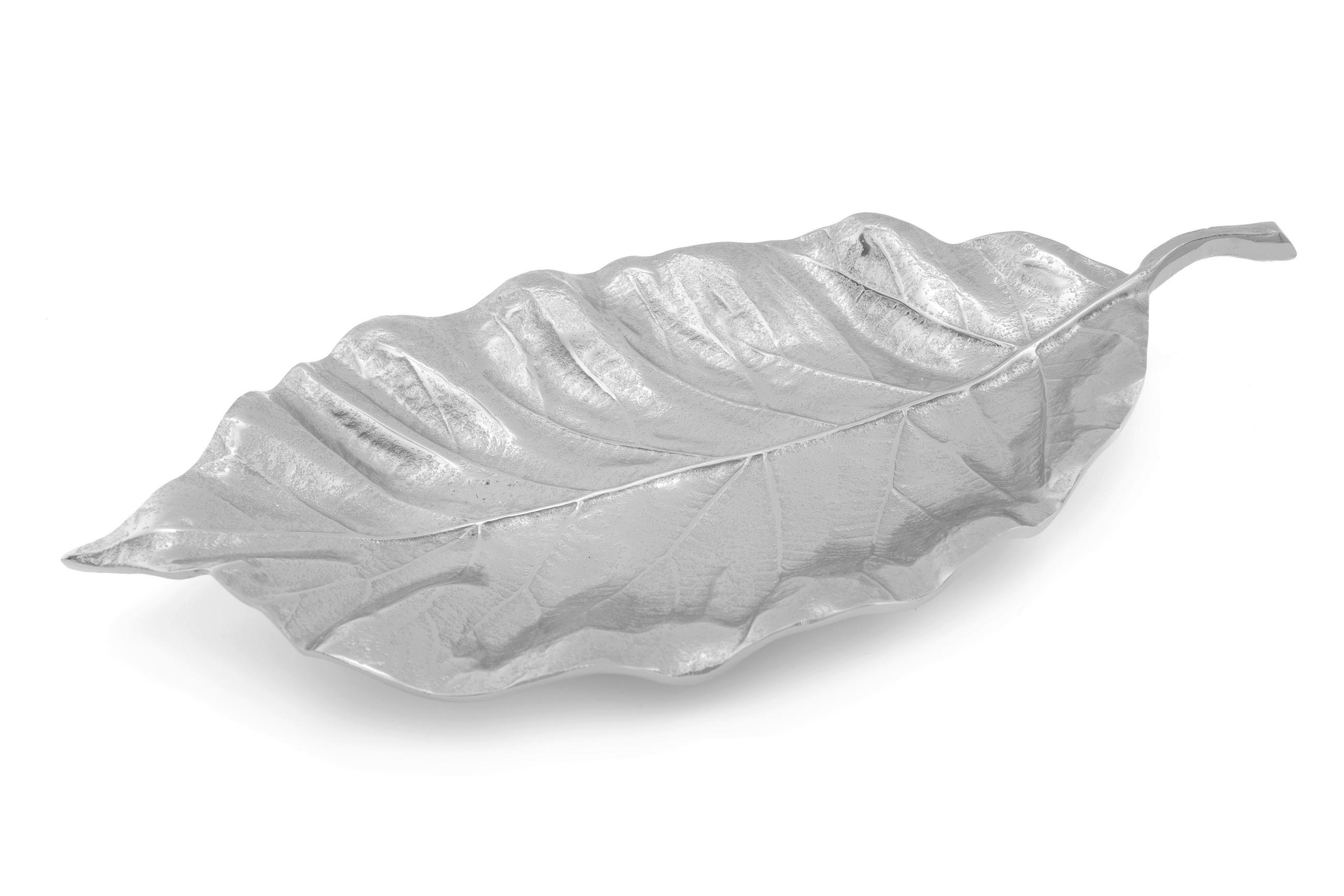 DEKORAČNÝ PODNOS, kov, 49.5/23.5/5.5 cm - strieborná, Basics, kov (49.5/23.5/5.5cm)